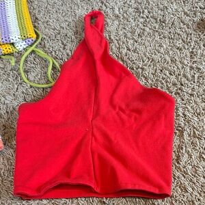 Red Halter Top medium